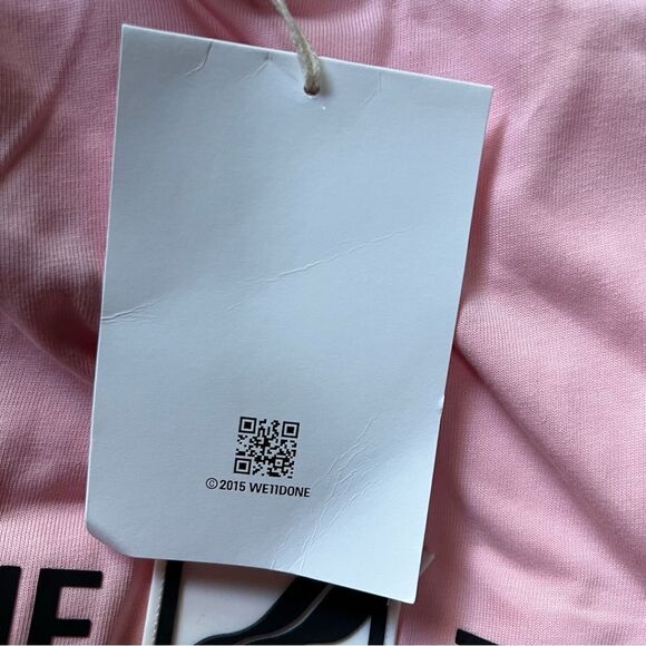WE11DONE PINK Patched Mirror T-Shirt Size S - Picture 9 of 13